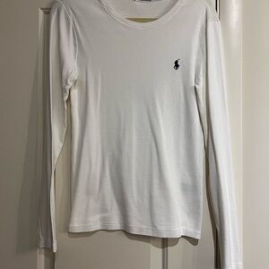 Ralph Lauren White Crew Neck Shirt